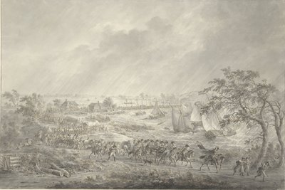 Traversata delle truppe inglesi e hannoveriane da Nimega a Lent sul ponte di barche sul Waal, 7 novembre 1794 da Dirk Langendijk