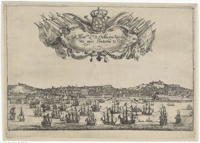 Veduta della città e del porto di Lisbona da Dirk Stoop