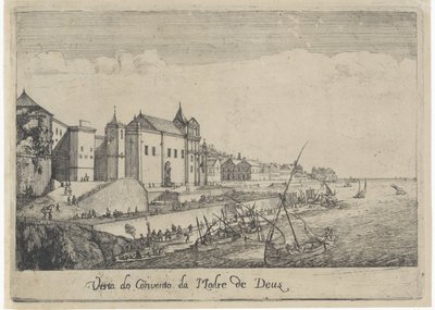 Veduta del convento della Madre di Dio a Lisbona da Dirk Stoop