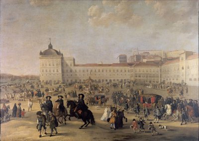 Piazza del Palazzo Terreiro do Paço di Lisbona, 1650 da Dirk Stoop