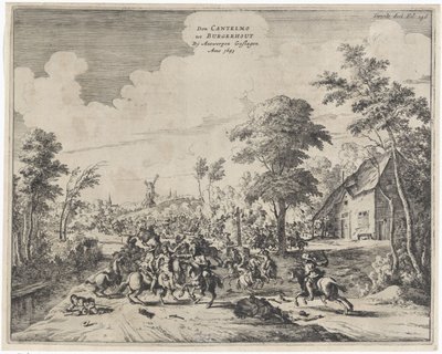 Spagnoli sconfitti da Don Cantelmo a Borgerhout, 1643 da Dirk Stoop