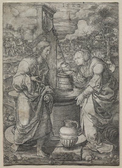 Cristo e la donna di Samaria da Dirk Vellert