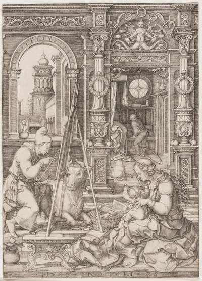 San Luca che dipinge la Vergine e il Bambino da Dirk Vellert