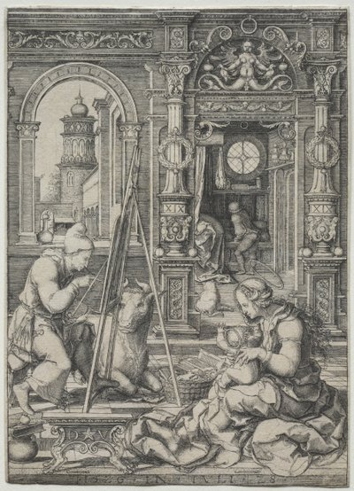San Luca dipinge la Vergine da Dirk Vellert