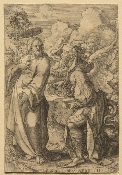 Tentazione di Cristo, 1525 da Dirk Vellert