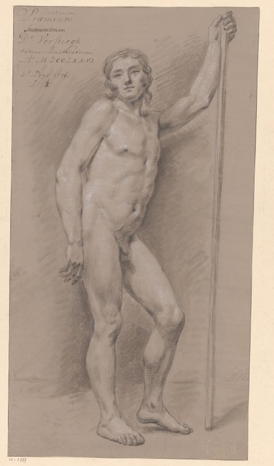 Nudo maschile in piedi, visto di fronte da Dirk Versteegh
