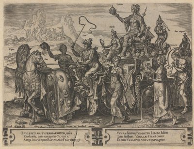 Il trionfo delle ricchezze, 1564 da Dirk Volkertsz. Coornhert