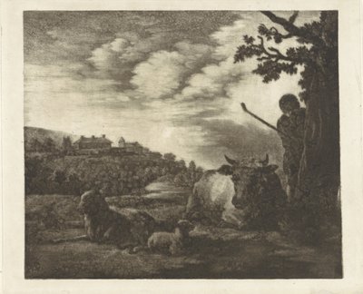 Paesaggio con un pastore da Dirk van der Toorn