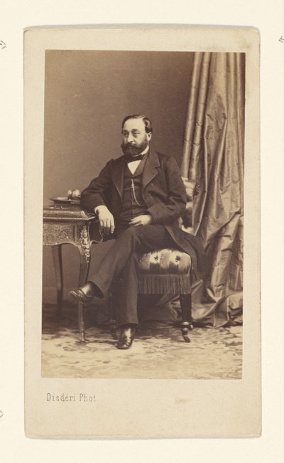 Ritratto di un uomo barbuto da Disdéri and Cie.