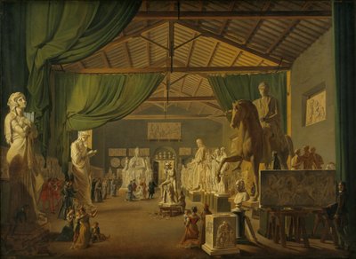 Papa Leone XII visita gli studi di Thorvaldsen in Piazza Barberini, 18 ottobre 1826 da Ditlev Martens