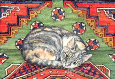 Terzo tappeto-gatto-toppa da Ditz