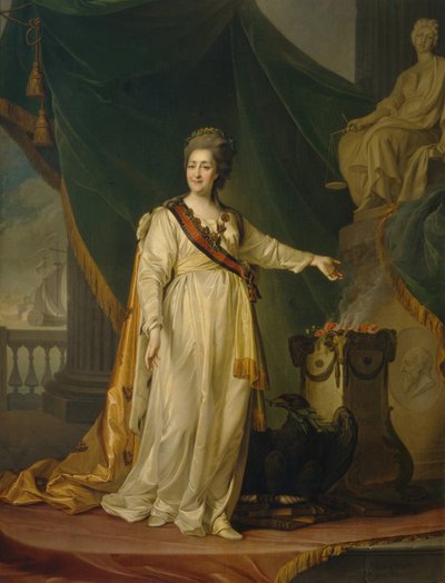 Caterina II come legislatrice nel Tempio della Dea della Giustizia, 1783 da Dmitri Grigorievich Levitsky