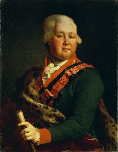 Ritratto del conte Valentin Platonovich Ivanovich Musin-Pushkin 1735-1804, fine anni 1780 da Dmitri Grigorievich Levitsky