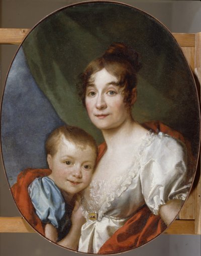 Ritratto della contessa Ekaterina Alexandrovna Shakhovskaya 1777-1846 con figlia, 1807 da Dmitri Grigorievich Levitsky