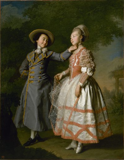 Ritratto di Ekaterina Khrushchova e Contessa Ekaterina Khovanskaya, 1773 da Dmitri Grigorievich Levitsky