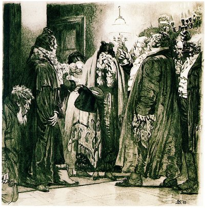 Illustrazione alla commedia Guai dall