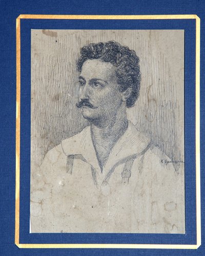 Ritratto del Decabrista Sergey Krivtsov 1802-1864 da Dmitri Petrovich Oznobishin