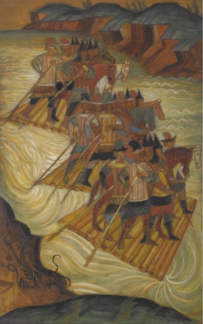 Attraversando il fiume da Dmitri Semyonovich Stelletsky