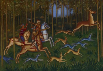 Scena di caccia da Dmitri Semyonovich Stelletsky