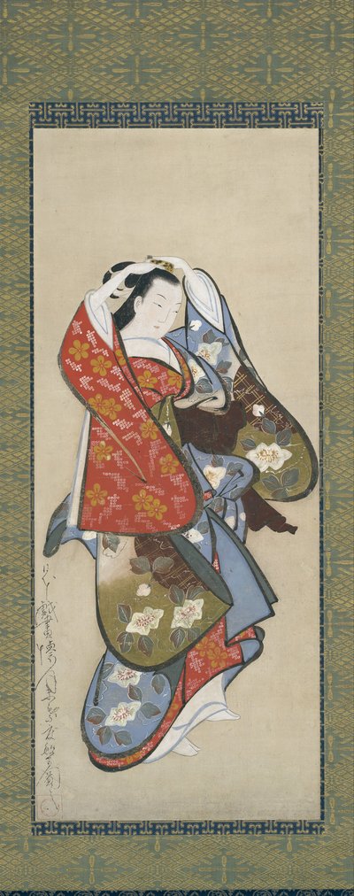 Bella donna, XVIII secolo da Dohan Kaigetsudo