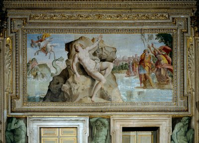 Andromeda Offerta al Mostro Marino è Liberata da Perseo da Domenichino
