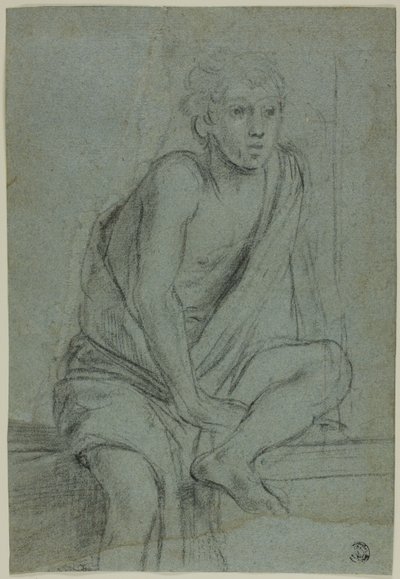 Giovane seduto: studio per la flagellazione di Sant
