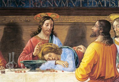 Firenze, Refettorio del Convento di San Marco, Gesù e San Giovanni (dettaglio dall