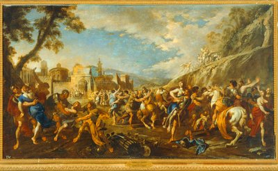Lo stupro delle donne sabiniane. 10035138 ... da Domenico (1612-75) Gargiulo