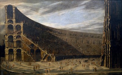 Prospettiva di un anfiteatro romano da Domenico Gargiulo