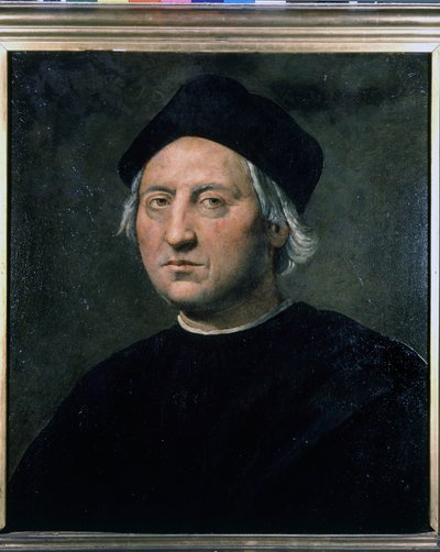 Ritratto di Cristoforo Colombo - attribuito a Ghirlandaio, Museo Navale di Genova - Pegli da Domenico (attr.to) Ghirlandaio