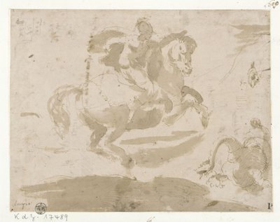 La battaglia di San Giorgio contro il drago da Domenico Beccafumi