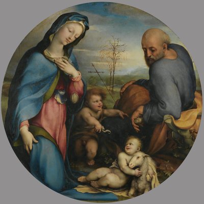 La Sacra Famiglia con il giovane Giovanni da Domenico Beccafumi