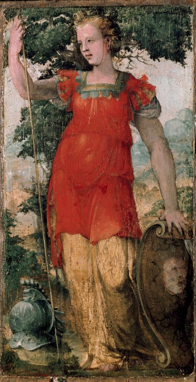 Personaggio femminile, forse Minerva da Domenico Beccafumi