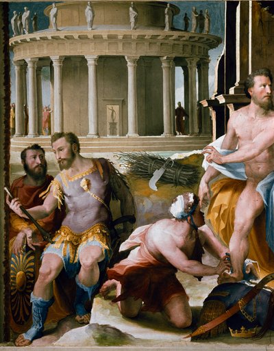 Il sacrificio di Codro re di Atene (dettaglio) da Domenico Beccafumi