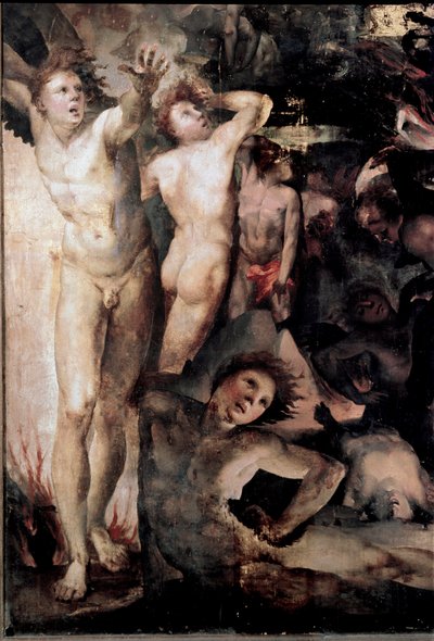 San Michele che caccia gli angeli ribelli (dettaglio) da Domenico Beccafumi