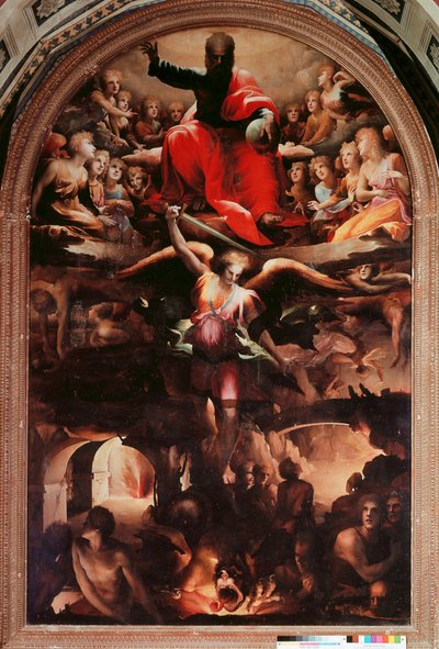 San Michele che caccia gli angeli ribelli da Domenico Beccafumi