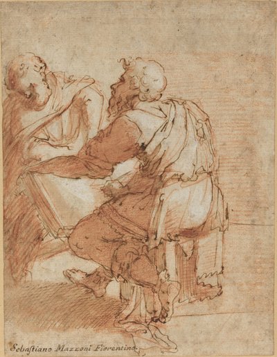 Studio per "I quattro dottori della Chiesa" da Domenico Beccafumi