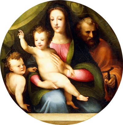 La Sacra Famiglia con il Bambino San Giovanni Battista da Domenico di Pace Beccafumi  