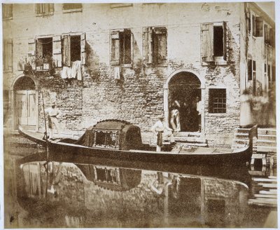 Gondola a Venezia, c.1855 da Domenico Bresolin
