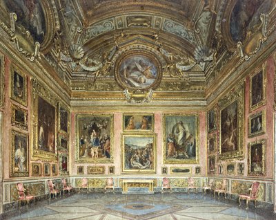 Interni di Palazzo Pitti, Firenze: La Sala di Saturno con la 