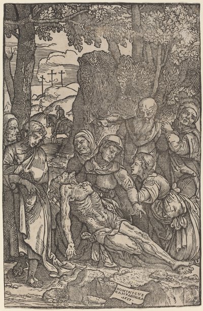 Compianto su Cristo da Domenico Campagnola