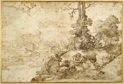 Paesaggio con astrologia da Domenico Campagnola