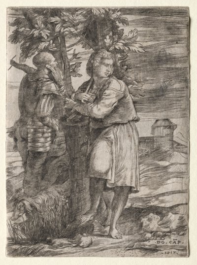 Pastore e vecchio guerriero da Domenico Campagnola