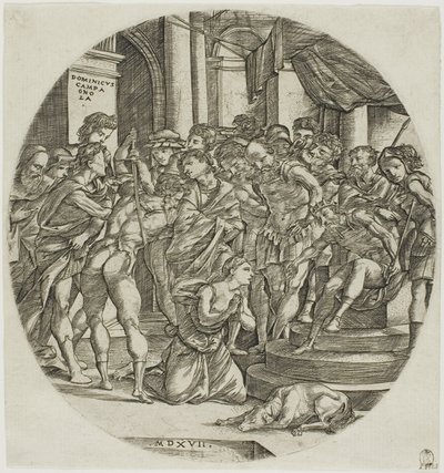 La Decapitazione di Santa Caterina da Domenico Campagnola