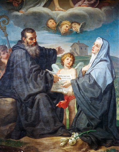 San Benedetto e Santa Scolastica di Domenico Corvi (1721-1803) da Domenico Corvi