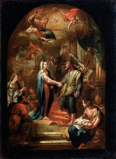 Il matrimonio di Maria e Giuseppe da Domenico Corvi