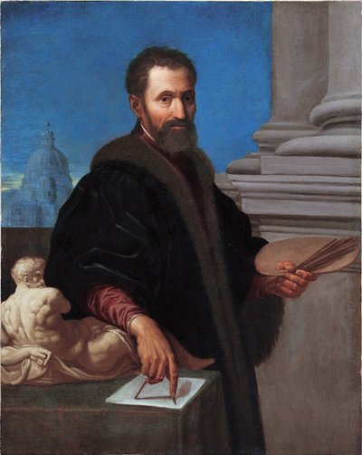 Ritratto di Michelangelo Buonarroti da Domenico Cresti