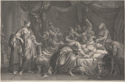 Andromaca che Piange la Morte di Ettore da Domenico Cunego