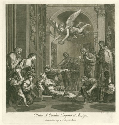 Morte di Santa Cecilia da Domenico Cunego
