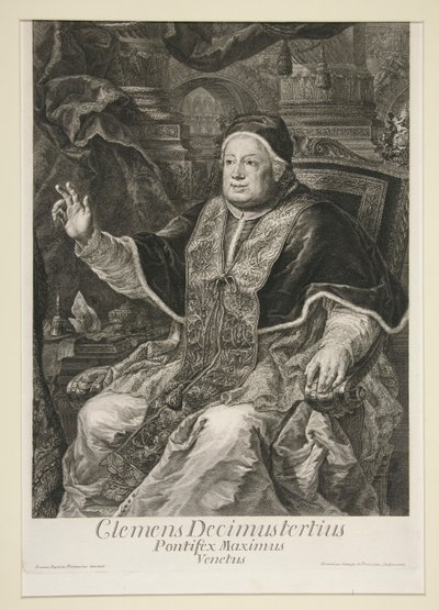 Papa Clemente XIII da Domenico Cunego